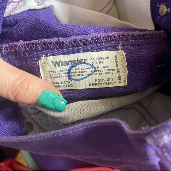 Purple Wrangler Jeans - Picture 3 of 3